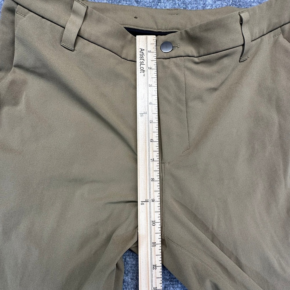 Lululemon Men's Performance Pants Khaki Size 32 Technical Fabric Casual Workwear - Picture 6 of 9